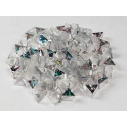 Prismo Glitzer Dreiecke 200 St�ck Gold und Silber transparent