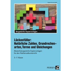 L�ckenf�ller: Nat�rliche Zahlen, Grundrechenarten, Terme und Gleichungen