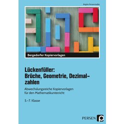 L�ckenf�ller: Br�che, Geometrie, Dezimalzahlen - Kopiervorlagen, 5.-7. Klasse