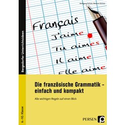 Die franz�sische Grammatik - einfach und kompakt, Buch, 6. bis 10. Klasse