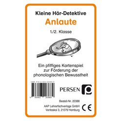 Kleine H�r-Detektive: Anlaute, Kartenspiel, 1. und 2. Klasse