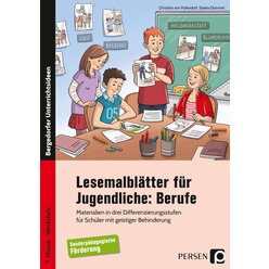 Lesemalbl�tter f�r Jugendliche: Berufe, Heft, 7. Klasse bis Werkstufe