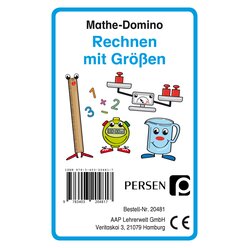 Mathe-Domino: Rechnen mit Gr��en, Domino-Kartenspiel, Klasse 3-4