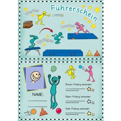 Laufen, Springen, Werfen: F�hrerschein Klassensatz, Klasse 1-2