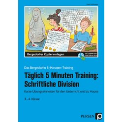 T�glich 5 Minuten Training: Schriftliche Division, Kopiervorlagen, Klasse 3-4