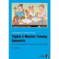 T�glich 5 Minuten Training: Geometrie, Buch, Klasse 2-4