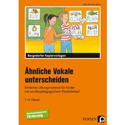 �hnliche Vokale unterscheiden, Heft, Klasse 1-4