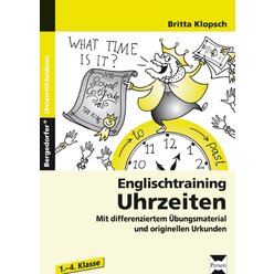 Englischtraining: Uhrzeiten, Brosch�re, 1.-4. Klasse