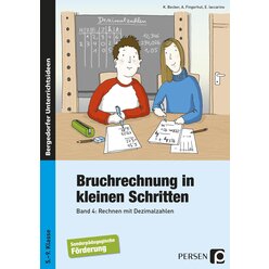 Bruchrechnung in kleinen Schritten 4, Buch, 5.-9. Klasse