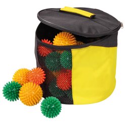 Super-Sparset Igelb�lle, 25 St�ck in Rundtasche