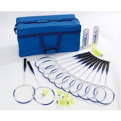 Badminton-Schulset Plus mit Tasche, 12 Schl�ger, 12 B�lle mittel