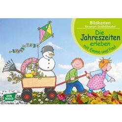 Kamishibai Bildkartenset - Die Jahreszeiten erleben mit Emma und Paul, ab 1 Jahr