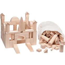 Gro�bausteine aus Buche natur, ab 2 Jahre