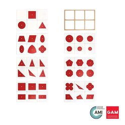 GAM Geometrische Eins�tze: Rot und Wei�, ab 3 Jahren