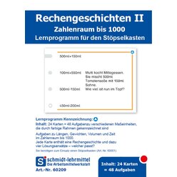 St�pselkarten 'Rechengeschichten II'