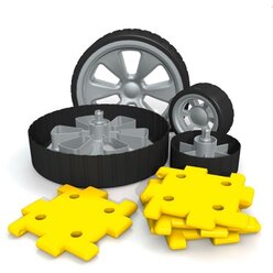 Giant Polydron R�der und Quadrate 8 Teile