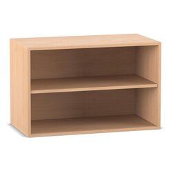 Flexeo� Aufsatzregal Buche hell, 2 F�cher, Breite 94,4 cm, Tiefe 38 cm