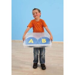 Buchstaben-Matten rutschfest in Kunststoffbox, 26 St�ck, 4-7 Jahre