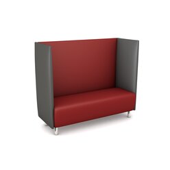 Akustiko Silvertex Standard, Schallschutzsofa, Farbe rot/Kirsche