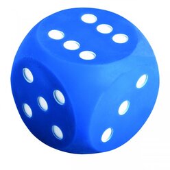 Augenw�rfel 10 cm, blau