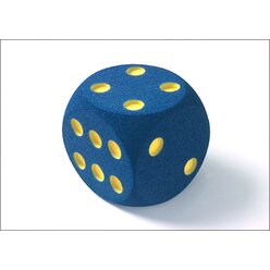 Augenw�rfel gro� 16 cm, blau