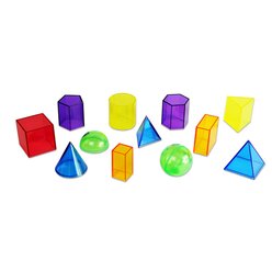 Betzold 12 Geok�rper, transparent in 6 Farben, 8-11 Jahre