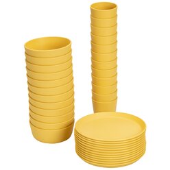 treeNside Geschirr-Set, 36-teilig safrangelb