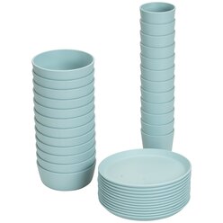 treeNside Geschirr-Set, 36-teilig t�rkis