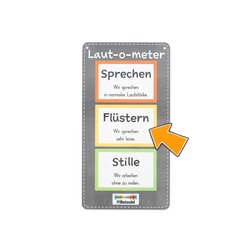 Laut-o-meter, magnetisches Organisationsmaterial f�r den Unterricht, 6-18 Jahre