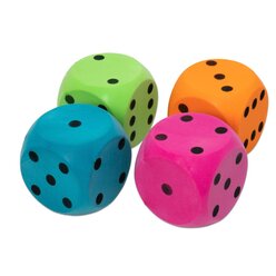 Schaumstoffw�rfel, 16 cm, 4 St�ck