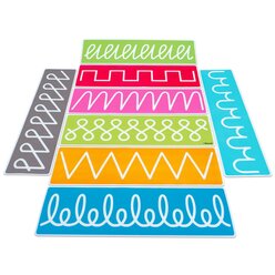 Schwung�bungen am laufenden Band, abl�sbare Kunststoff-Folien, 4-7 Jahre