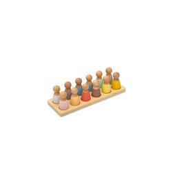 Spielfiguren �Regenbogen�, 12 St�ck, pastellfarben, ab 3 Jahren