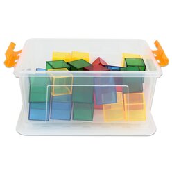 Transparente Kl�tzchen in Stapelbox, 2-7 Jahre