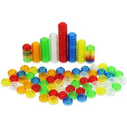 Transparente Z�hlsteine (steckbar) 1000 Teile, 4-7 Jahre