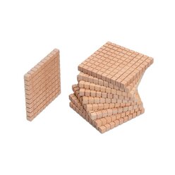 10 Hunderterplatten aus Buche