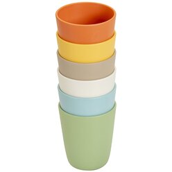 treeNside Becher, 200 ml, 6er-Set bunt