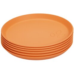 treeNside Teller, 6er-Set coral