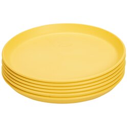 treeNside Teller, 6er-Set safrangelb