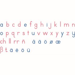 Bewegliches Alphabet, Holzbuchstaben, ab 4 Jahre