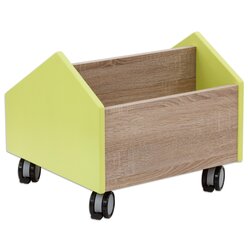 EduCasa B�cherwagen, klein, HxBxT: 50x50x44 cm, Farbe: limette