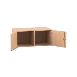 Flexeo Aufsatzschrank, 2 F�cher, 2 T�ren, Buche hell, HxBxT: 41,4 x 94,4 cm x 60, Dreholive