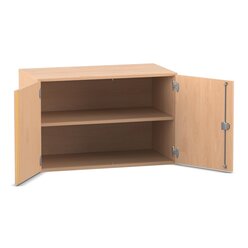Flexeo Aufsatzschrank, Buche hell, 2 F�cher, HxBxT: 60,6x94,4x40 cm, Schloss