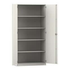Flexeo� Schrank, Dekor wei�, 5 F�cher, 2 T�ren, HxBxT: 190x94,4x60 cm, Dreholive