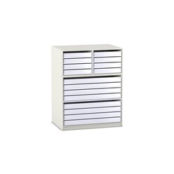 Flexeo Papier- und Bilderschrank wei� mit Aufsatz