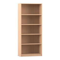 Flexeo� Regal, Buche hell, 5 Ordnerh�hen, HxBxT: 190x80x40 cm