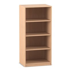 Flexeo Regal PRO, Buche hell, HxBxT: 143,9x67x48 cm, 3 Fachb�den