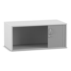 Flexeo� Rollladen-Aufsatzschrank, grau, HxBxT: 41,1x94,4x48 cm, 1 Fach