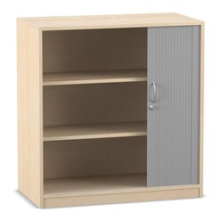 Flexeo Rollladenschrank Ahorn honig, 3 F�cher, BxHxT 94,4 x 99,1 x 48 cm