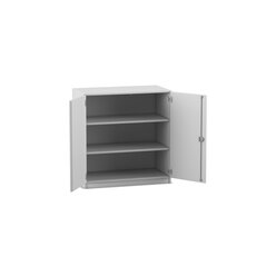 Flexeo Unterschrank, Dekor wei�, 3 F�cher, HxBxT: 99,1x94,4x40 cm, Bogengriff mit Schloss