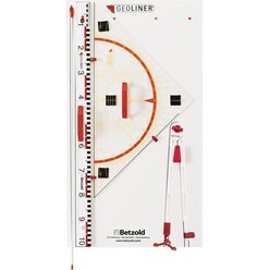 Geoliner Ger�teplatte magnetisch 5-tlg. 80 cm Hypothenuse